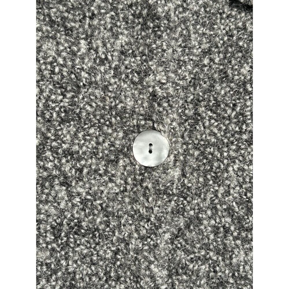 Talbots Italian Wool Blend Bouclé Button-Front Jacket Size Medium Vintage Gray - Picture 5 of 12